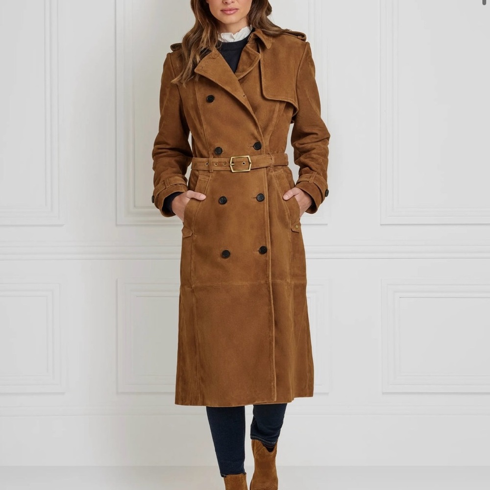 Farifax and Favor Suede Frances Trench